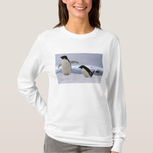 Pair Adelie penguins Antarctica T-shirt