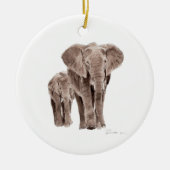 pair of elephants tree ornament (Voorkant)