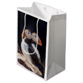 Pair of Puffins Medium Cadeauzakje (Achterkant Gekanteld)