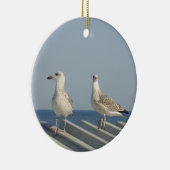 Pair of Seagulls Keramisch Ornament (Rechts)