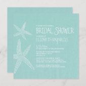 Pair rustique des invitations à la douche nuptiale (Devant / Derrière)