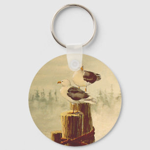 PAIR VAN SEAGULLS DOOR SHARON SHARPE SLEUTELHANGER