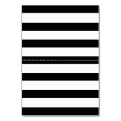 Paire crâne noir blanc rayures mariage carte d'esc (Dos)