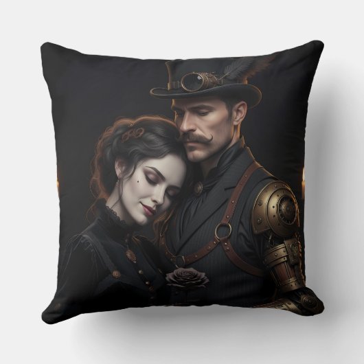 Paire de Coussin Steampunk Gothique (Verso)