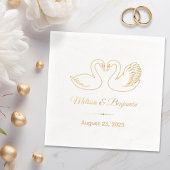 Paire de cygnes Enregistrer la date Anniversaire M