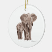 paire de décorations d'arbre éléphants (Gauche)