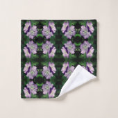 Paire de fleurs de géranium violet Abstrait (Gant de toilette)