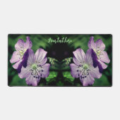 Paire de fleurs de géranium violet personnalisée (Recto)