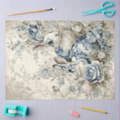 Paire de lapins en papier de soie (Artisanat)
