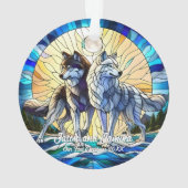 Paire de loup à lunette en verre tendu (dos)