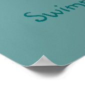 Paire de loutres de natation Affiches (Coin)