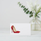 paire de pompes à talon rouge carte de visite (Debout devant)