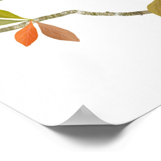 Paire de Robin Oiseaux Poster Imprimer (Coin)