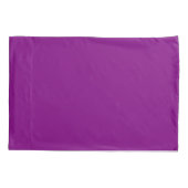 Paire de taies d'oreiller violet uni pour un lit é (Dos-gauche)