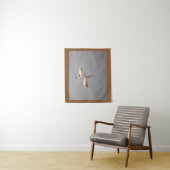 Paire de tapisserie de cygnes blancs (En situation)