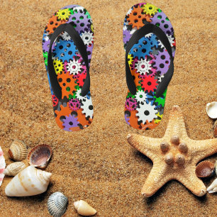 Paire de tongs colorées pour enfants