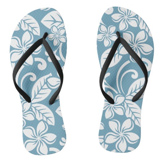 Paire de tongs de l'île PLUMERIA (BLEU D'ÉCHELLE) (Semelle)