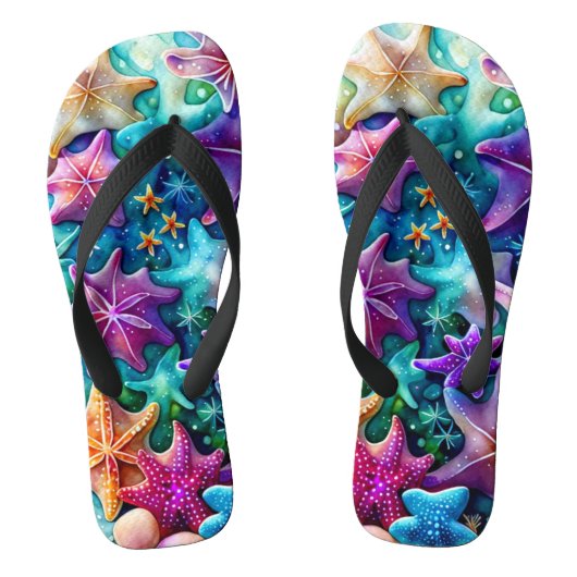 Paire de tongs étoile de mer colorée (Semelle)
