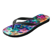 Paire de tongs étoile de mer colorée (Incliné)