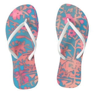 Paire de tongs motif persan