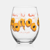 Paire de verres pêche imprimés (Droite)