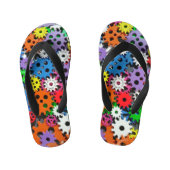 Paire d'engrenages colorés pour enfants de tongs (Semelle)