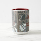 Paire Des Cardinaux Rouges Mug De Noël (Centre)