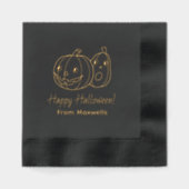 Paire des Citrouilles d'Halloween Nom de famille (Recto)