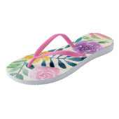 Paire florale tropicale de tongs (Incliné)