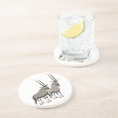 Paire mignonne de Dessous de verre d'oryxes de des (Côté)