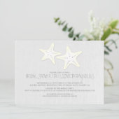 Paire mignonne de Starfish Invitations de douche n (Debout devant)