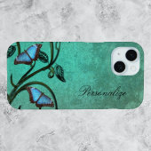 Paire papillon turquoise