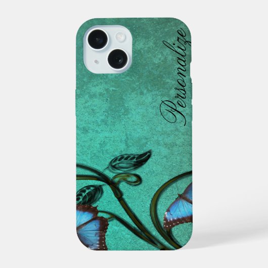 Paire papillon turquoise (Verso)