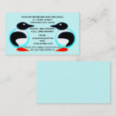 PAIRES ABSTRAITES DE CARTES DE VISITE DE "COOL" DE (Devant / Derrière)