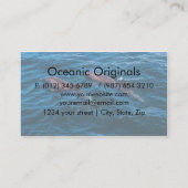 Paires de modèle de carte de visite de dauphins de (Dos)