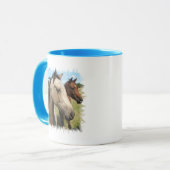 Paires de tasse de café de chevaux (Devant gauche)