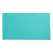 Paires grandes de turquoise de taies d'oreiller (Dos-gauche)
