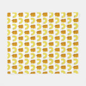 Pairing Elbow Macaroni Cheddar Mac & Cheese Fleece Deken (Voorkant (Horizontaal))
