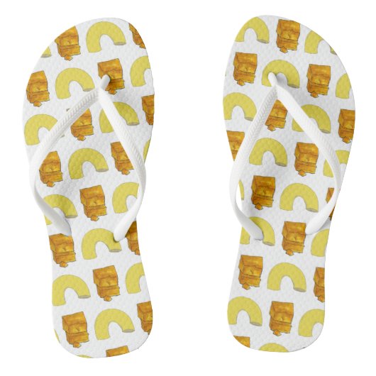 Pairing Elbow Macaroni Cheddar Mac & Cheese Teenslippers (Voetbed)