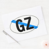 “país” de Galicia Ovale Sticker (Envelop)