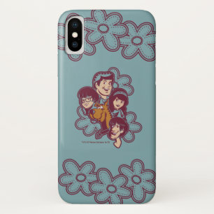 Paisely Flower Scooby-Doo en de Gang iPhone X Hoesje