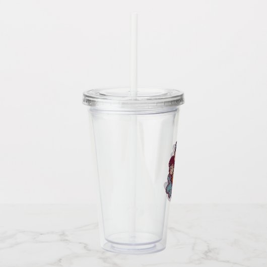 Paisely Flower Scooby-Doo en the Gang Acryl Drinkbeker (Rechts)