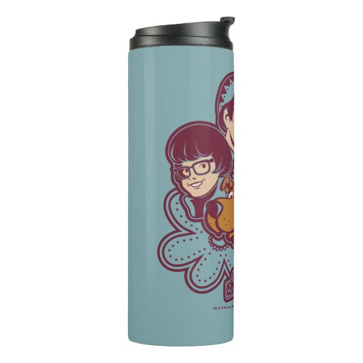 Paisely Flower Scooby-Doo en the Gang Thermosbeker (Gedraaid links)