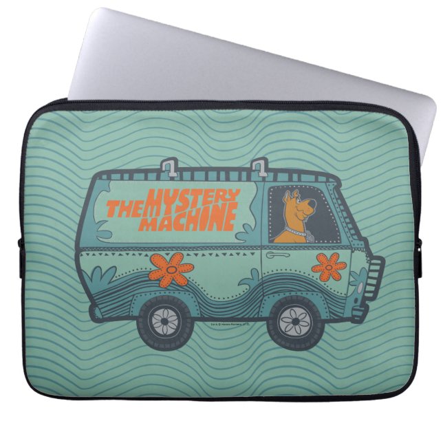 Paisely Scooby-Doo Driving Mystery Machine Laptop Sleeve (Voorkant)