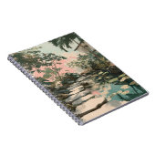 Paisible Garden Path Lily Pond Art Carnet (Côté Droit)