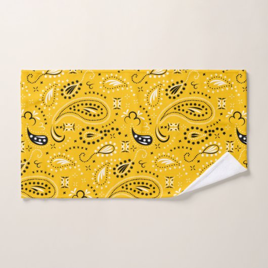 paisible jaune (Serviette à main)