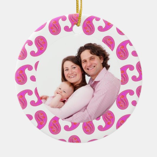 Paisley 2 keramisch ornament (Voorkant)