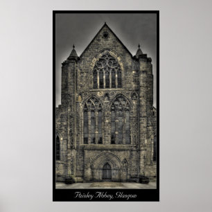 Paisley Abbey, Glasgow, Schotland Poster