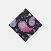 Paisley achtergrond papier servetten (Hoek)