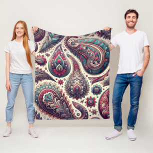 Paisley Achtergrond Patroon Fleece Deken